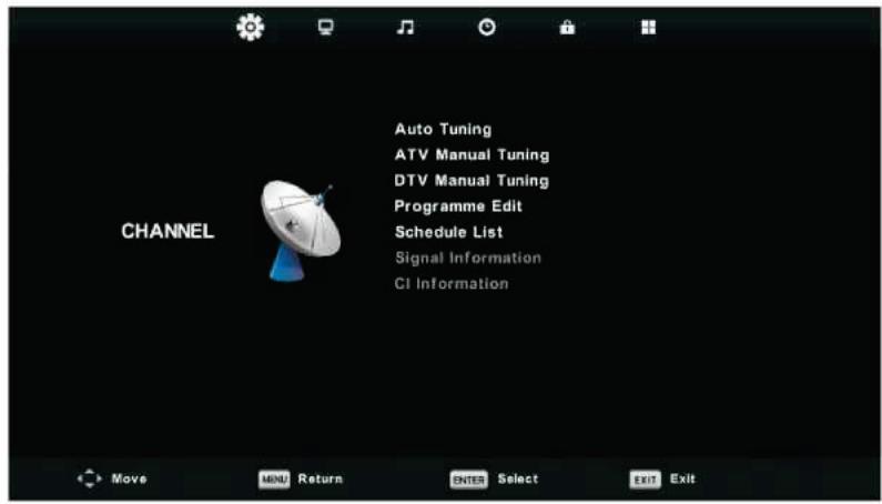 SCHNEIDER LED24-SCP100HC - Menu chaîne - 1
