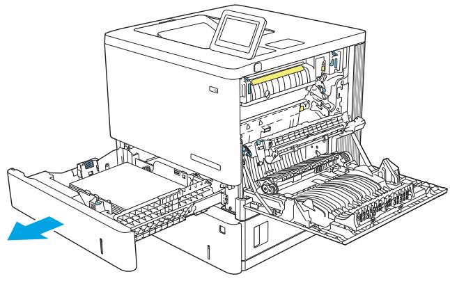 HP M555DN - B2. D2 bourrage papier dans bac 2 - 4
