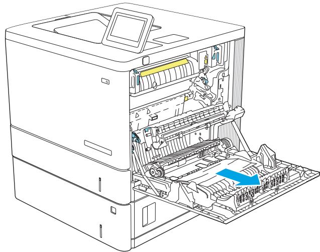 HP M555DN - B bourrage papier au niveau de la porte droite et de l'unité de fusion - 13