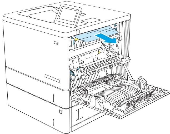 HP M555DN - B bourrage papier au niveau de la porte droite et de l'unité de fusion - 9