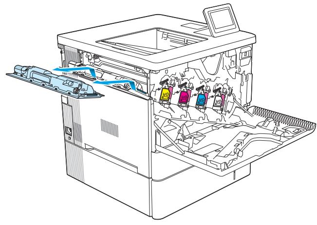 HP M555DN - Retrait et remplacement de l'unité de récapération du toner - 3