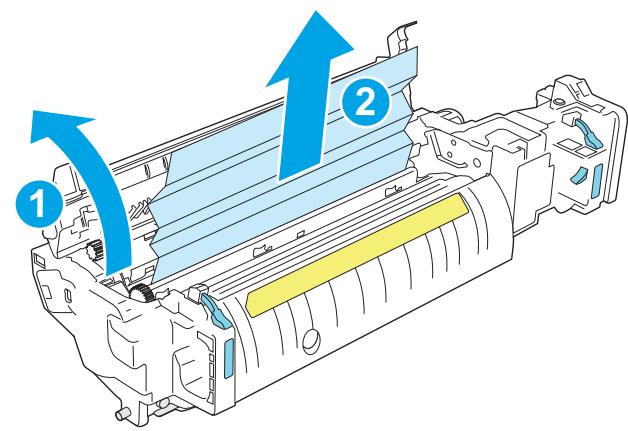 HP M555DN - B bourrage papier au niveau de la porte droite et de l'unité de fusion - 11