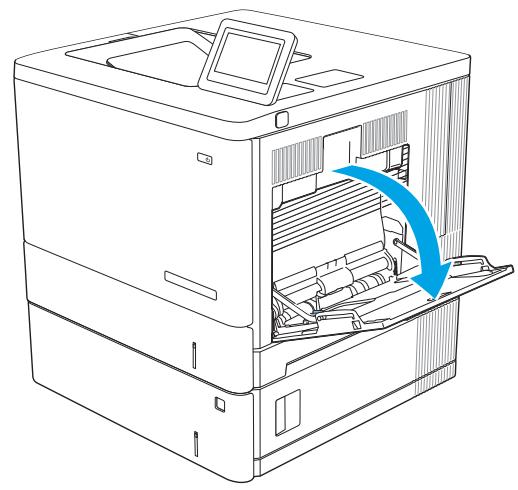 HP M555DN - Chargement du papier dans le bac 1 - 1