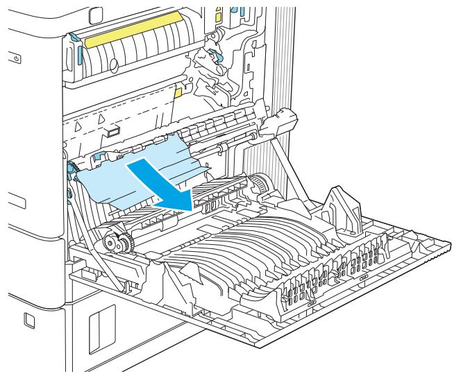 HP M555DN - B bourrage papier au niveau de la porte droite et de l'unité de fusion - 6