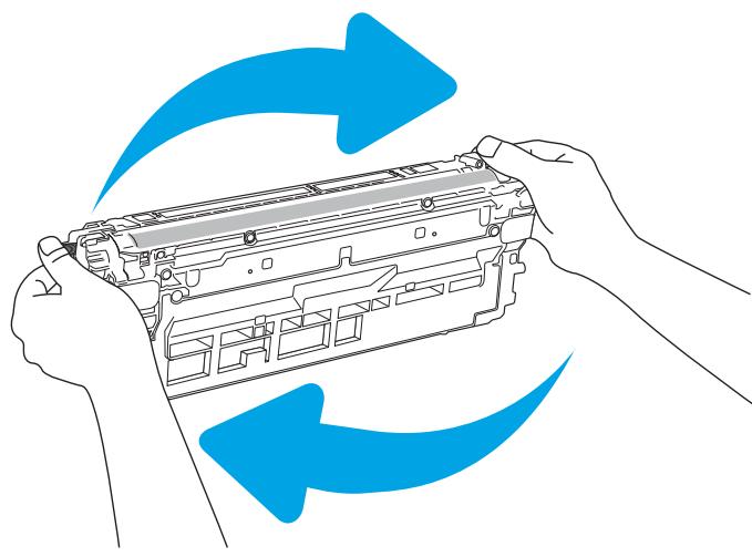 HP M555DN - Retrait et remplacement des cartouches - 4