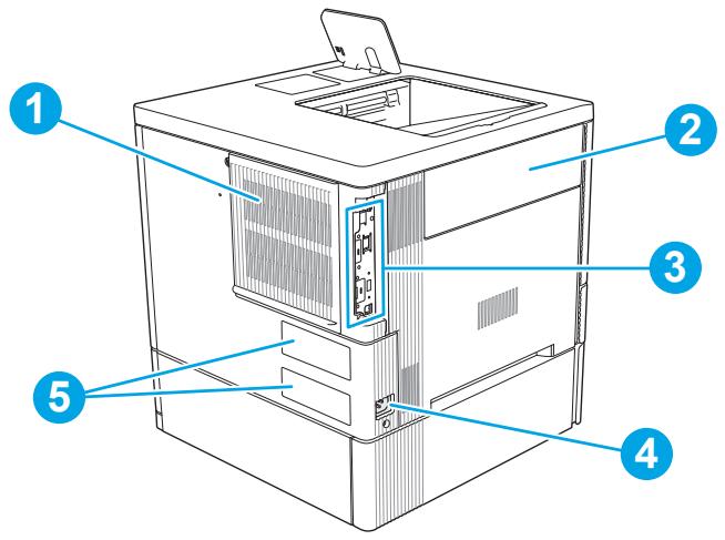 HP M555DN - Vue de face de l'imprimante - 3