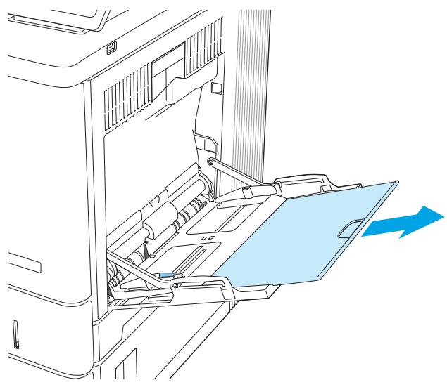 HP M555DN - Chargement du papier dans le bac 1 - 2