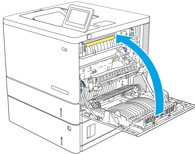 HP M555DN - B bourrage papier au niveau de la porte droite et de l'unité de fusion - 14