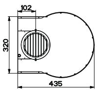 FRANKE TURN FTU 3805 XS - Encombrement - 3
