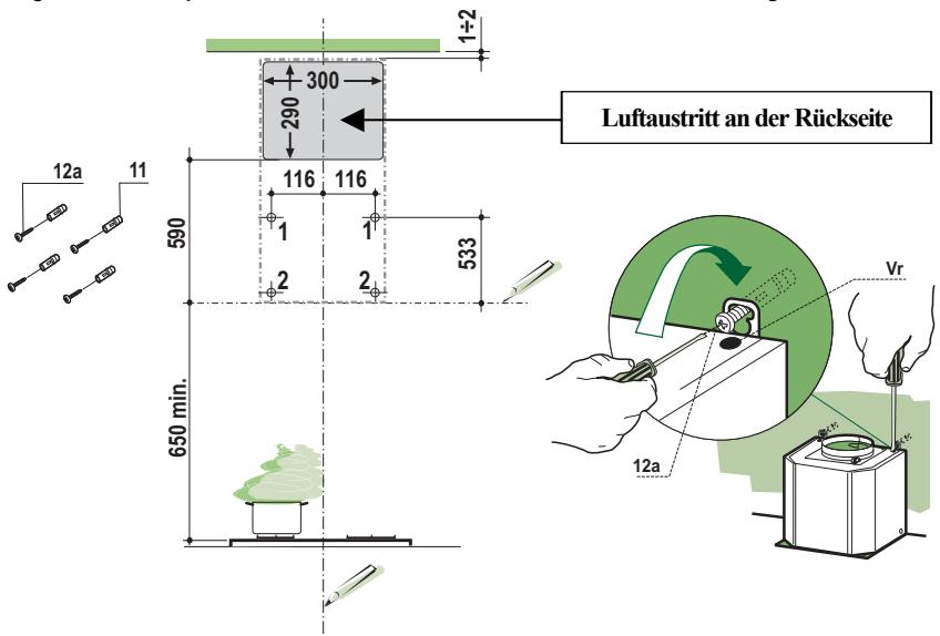 FRANKE TURN FTU 3805 XS - Bohren der Wand und Befestigung der Motoreinheit - 1