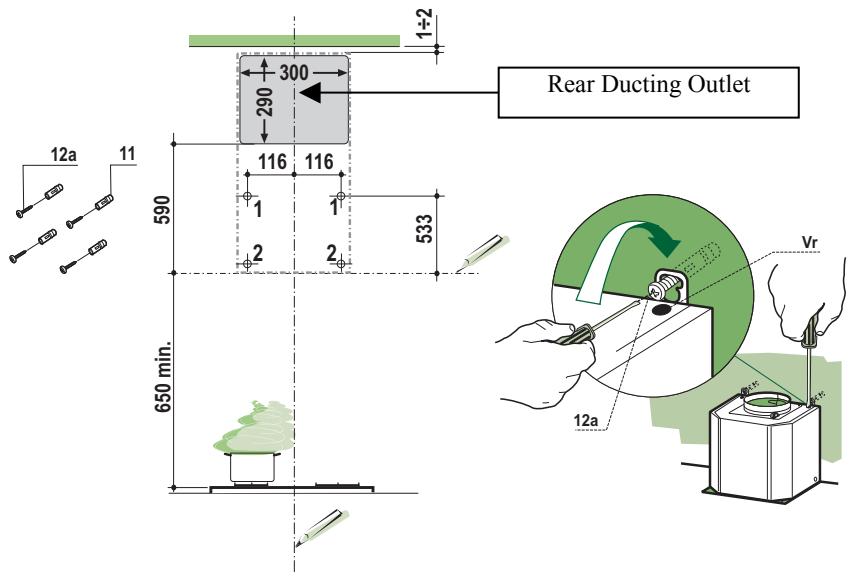 FRANKE TURN FTU 3805 XS - Drilling the Wall and Fixing the Motor unit - 1