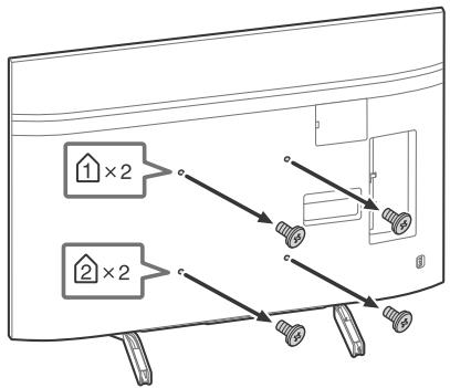SONY BRAVIA KD85XG8596 - Retire os parafudos da parte deTRS do televisor. - 1