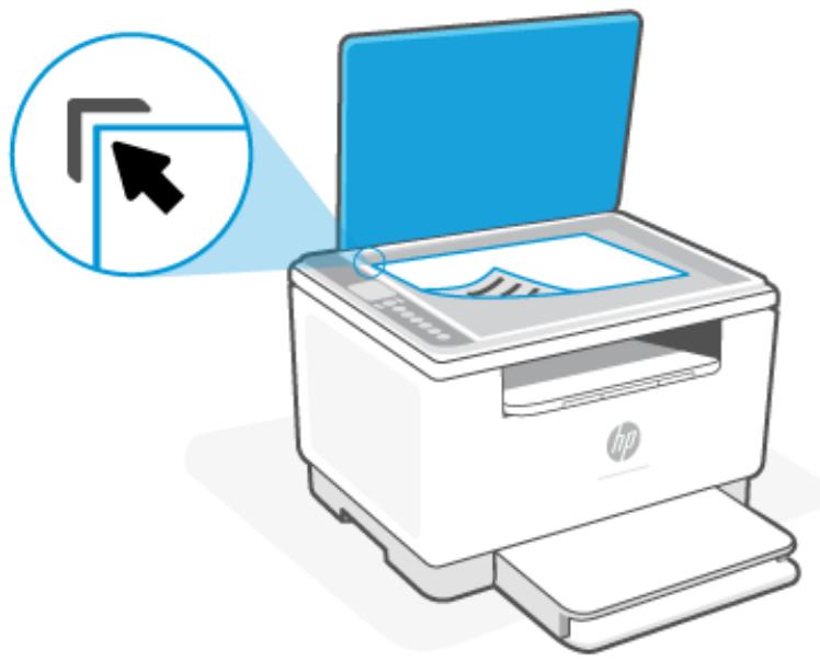 HP M234DWE - Pour charger un original sur la table du scanner - 2