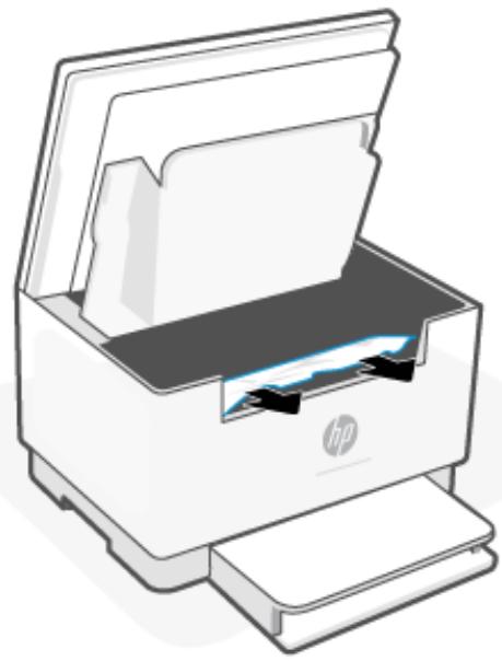 HP M234DWE - Suppression des bouchons papier à partir du logement des cartouches d'impression - 3