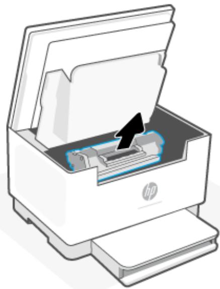 HP M234DWE - Suppression des bouchons papier à partir du logement des cartouches d'impression - 2