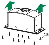 FRANKE BOX PLUS LED FBI 537 XS - Avant de MONTER la HOTTE dans l'armoire MURALE SUIVRE la MARCHE ci-dessous : - 6