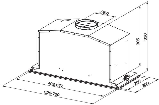 FRANKE BOX PLUS LED FBI 537 XS - PiD'edHaHnEeKtpuHnx dpotib Maec BnKOHyBaTn qaxiBeIb. - 1