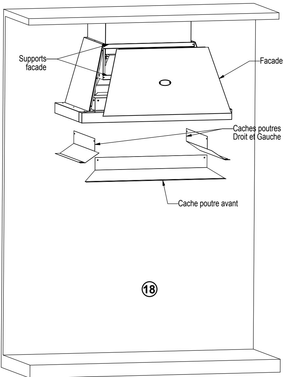 LACANCHE L2HM1100E - Montage de la hotte : - 14