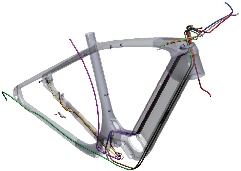 TREK ALLANT+ 5  -  ALLANT+ 7 -  ALLANT+ 8 -  ALLANT+ 8S - Acheminement des câbles avec un cadre en carbone - 1