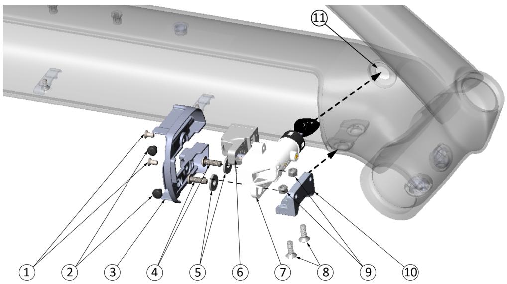 TREK ALLANT+ 5  -  ALLANT+ 7 -  ALLANT+ 8 -  ALLANT+ 8S - Remplacement du système de blocage de la batterie - 1