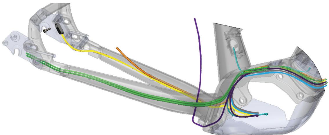 TREK ALLANT+ 5  -  ALLANT+ 7 -  ALLANT+ 8 -  ALLANT+ 8S - Acheminement des câbles avec un cadre en aluminium - 2