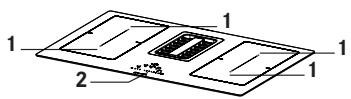 FRANKE MARIS FREE - FMA 839 HI - Kochfeld mit 4 Bereichen und integrierter Abzugshaube - 1