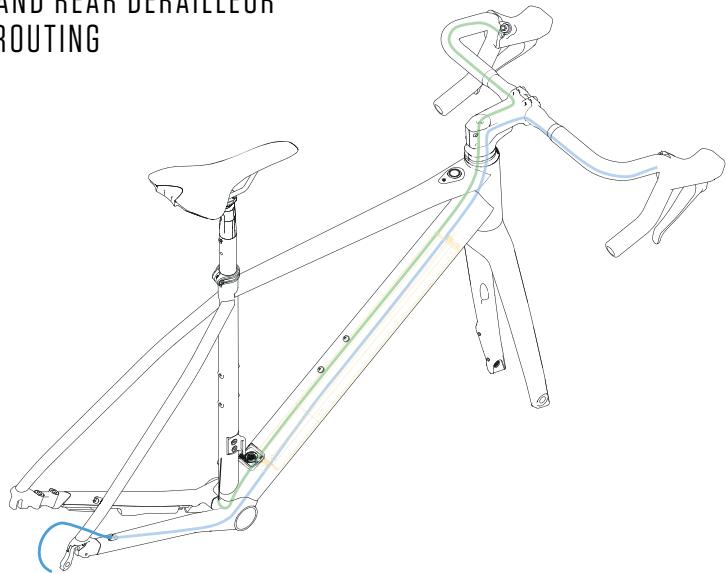 AND REAR DERATELLOR ROUTING