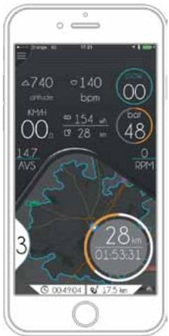 740 00 140 bpm KMH 00 154 at 28 km 48 147 AVS 0 RPM 3 28 km 01:53:31 004904 175 km