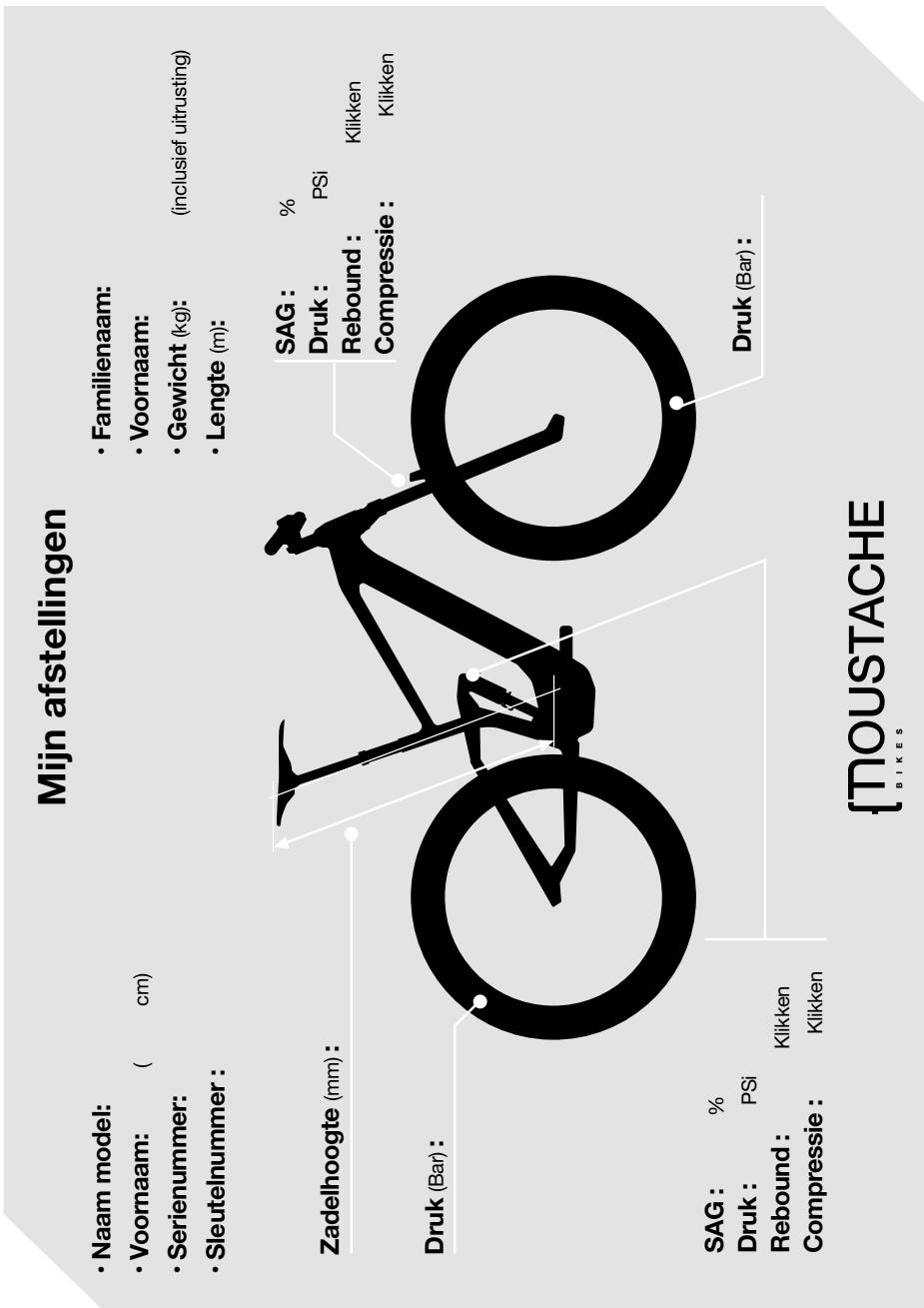 MOUSTACHE TANDEM SAMEDI - | ONDERHOUDSBOEKJE - 1