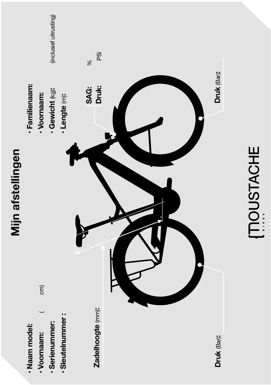 MOUSTACHE TANDEM SAMEDI - | ONDERHOUDSBOEKJE - 2