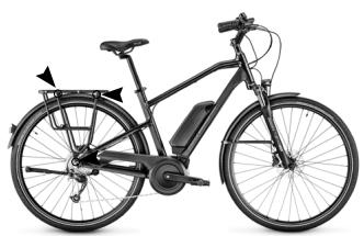 MOUSTACHE TANDEM SAMEDI - Fixation points for luggage racks : - 3