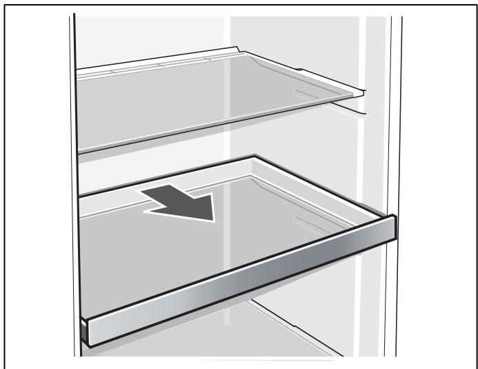 GAGGENAU RT 222 203 - Ausziehbare Glasablage - 1
