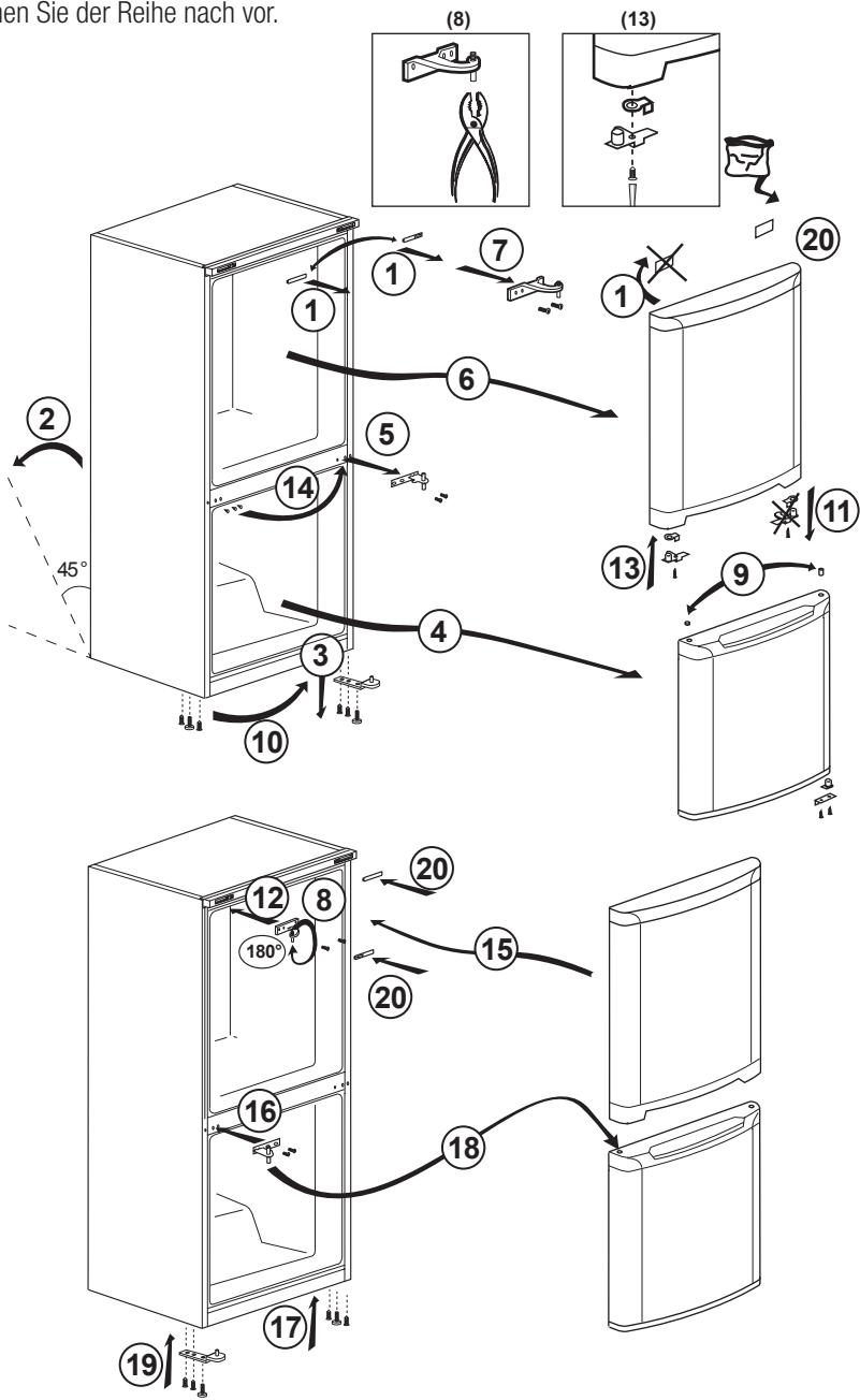 BEKO RCNE520E31W - Turanschlag umkehren - 1