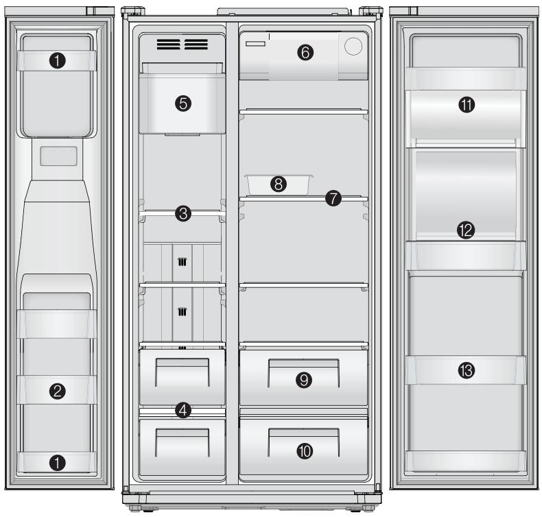 GORENJE NRS9182BBK - A belső részek használata - 1