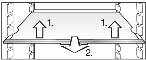 MIELE K34673ID - Déplacement des tablettes extractables/tablettes tractables éclairées - 1