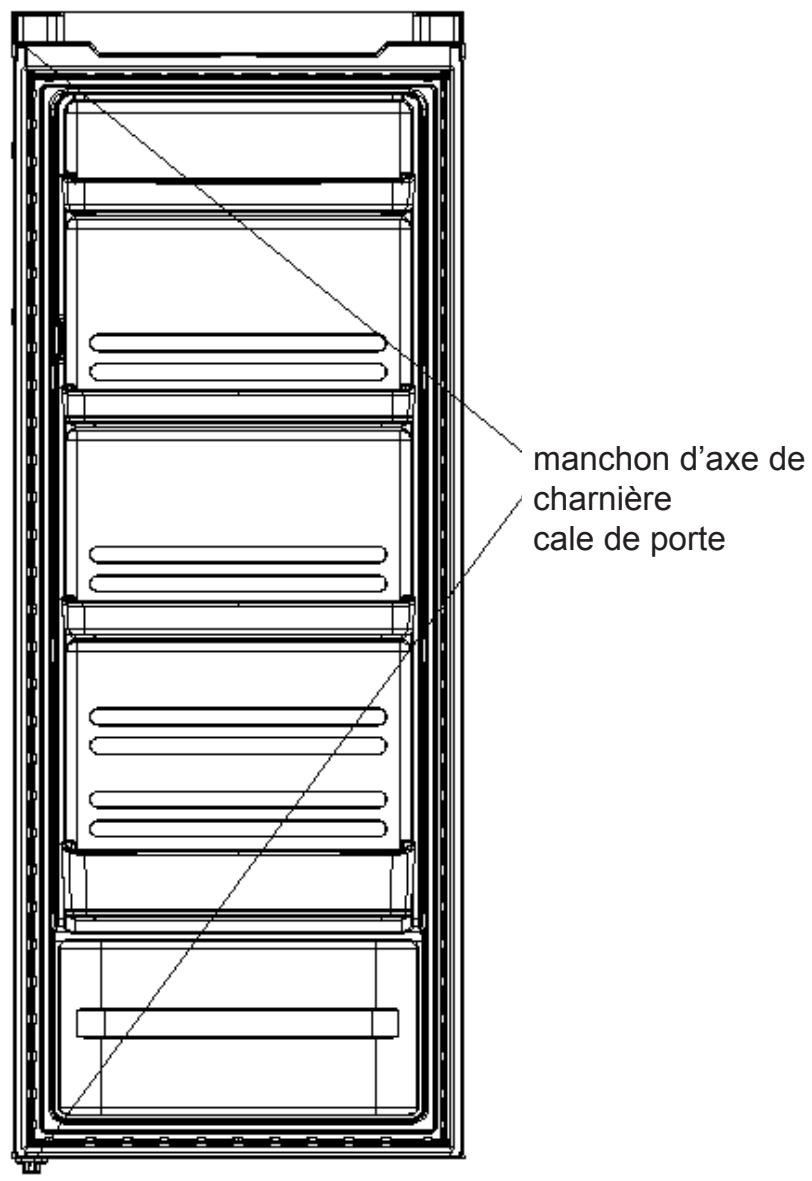 INDESIT SIAA55 - Inversion de la porte pivotante - 3