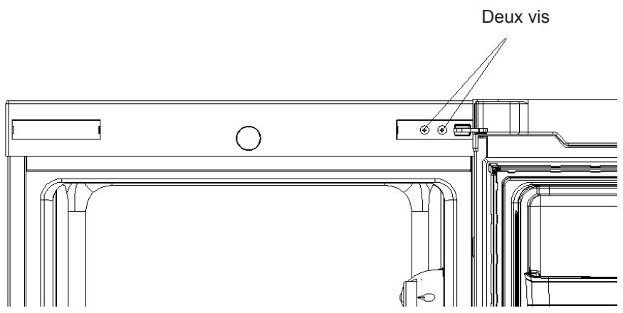 INDESIT SIAA55 - Inversion de la porte pivotante - 2