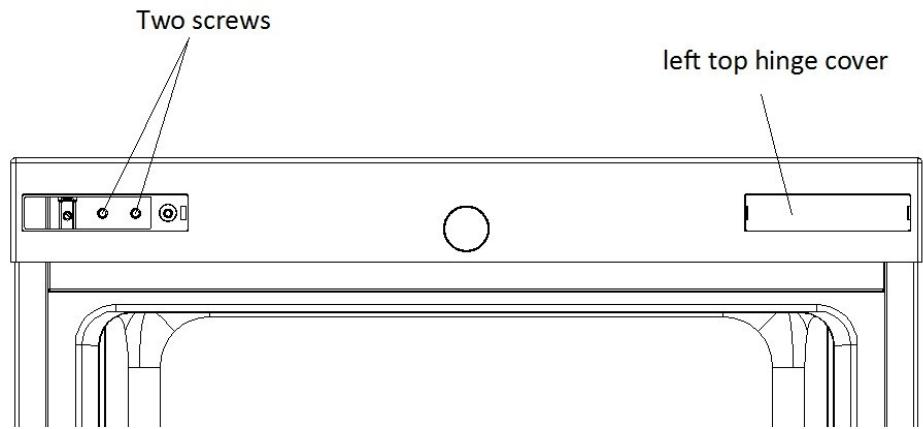 INDESIT SIAA55 - Reversing the Door Swing - 8