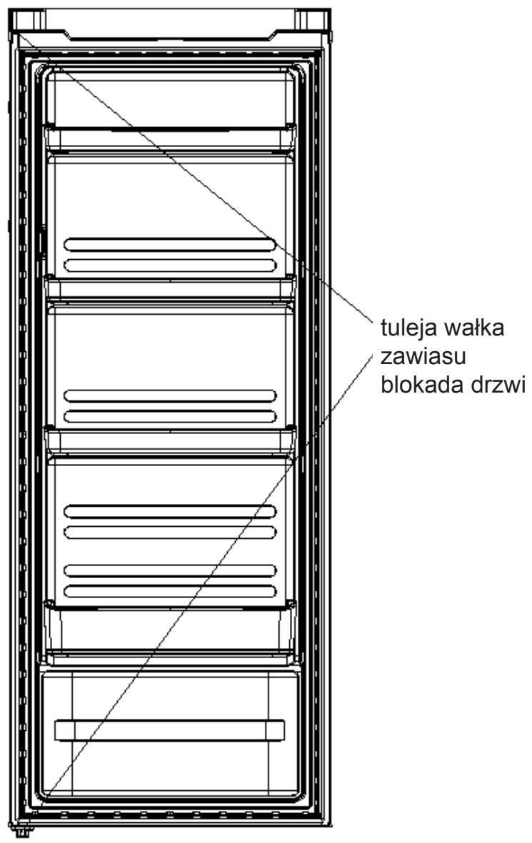 INDESIT SIAA55 - Przektladanie drzwi na druga strone - 3