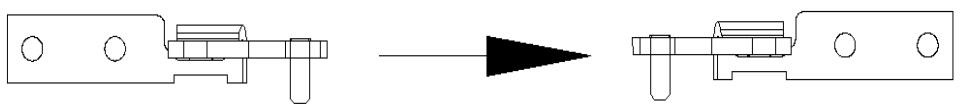 INDESIT SIAA55 - Reversing the Door Swing - 4