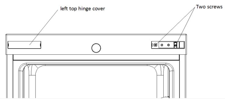 INDESIT SIAA55 - Reversing the Door Swing - 7