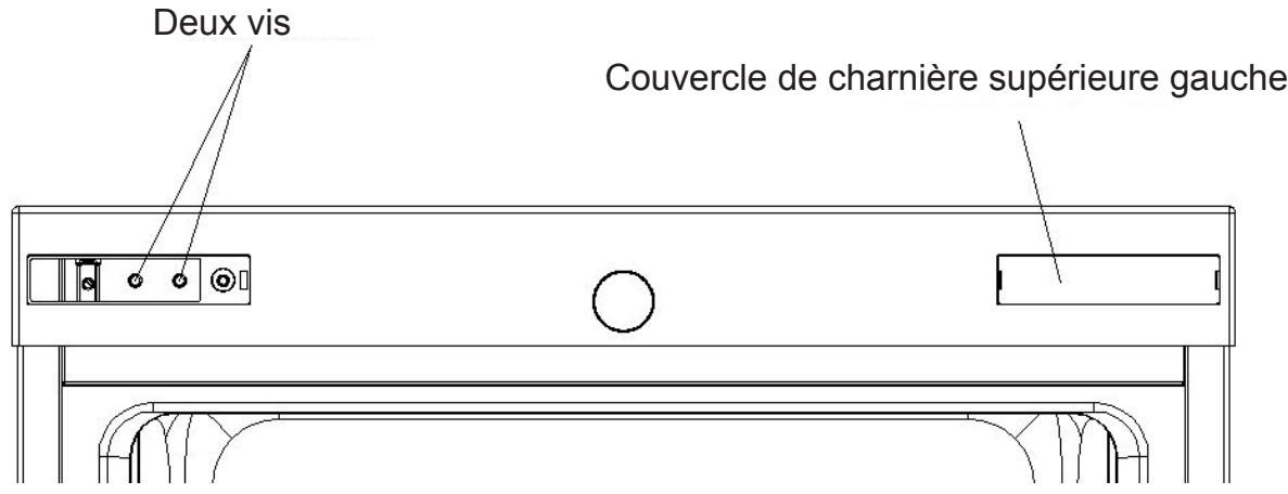 INDESIT SIAA55 - Inversion de la porte pivotante - 8
