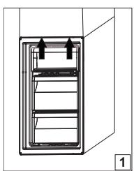 INDESIT XIT8T2EX - Retirer le écipient du bac du congélateur - 1
