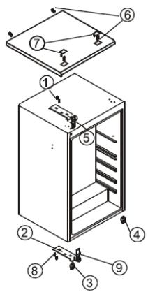 CANDY CCTOS502 - MUDAR A POSICAO DA PORTA REVERSIVE - 2