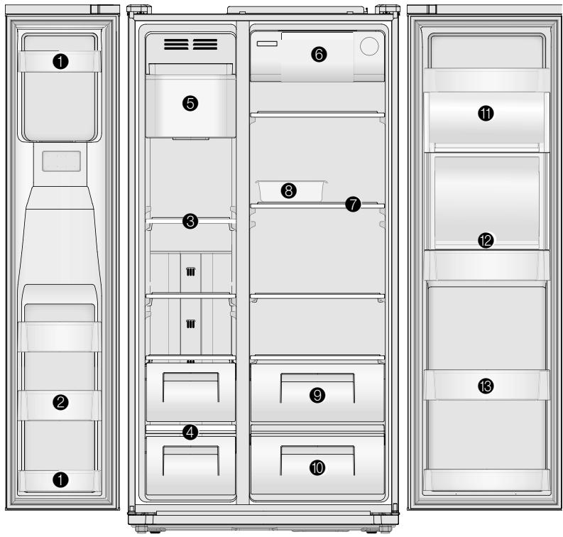 GORENJE NRS9182CBBK - Verwendung der Innenteile - 1