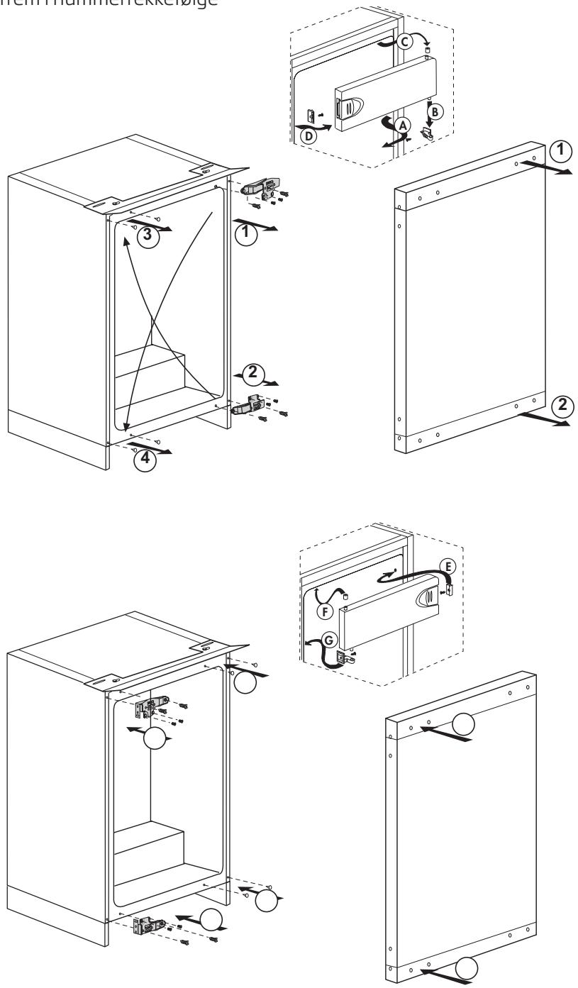BEKO BU1153HCN - Omhengsling av drene - 1