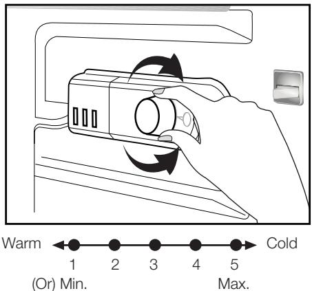 BEKO BU1153HCN - Knapp til innstilling av termostat - 1