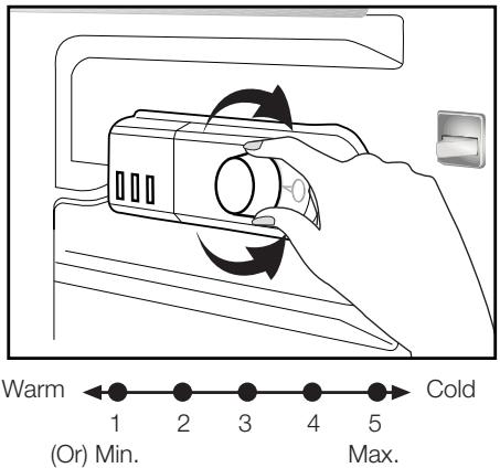 BEKO BU1153HCN - Indstilling af termostatknap - 1