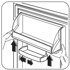 ZANUSSI ZUA12420SA - Placering af lågehylder - 1
