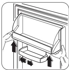 ZANUSSI ZUA12420SA - Размещение полок дверцы - 1